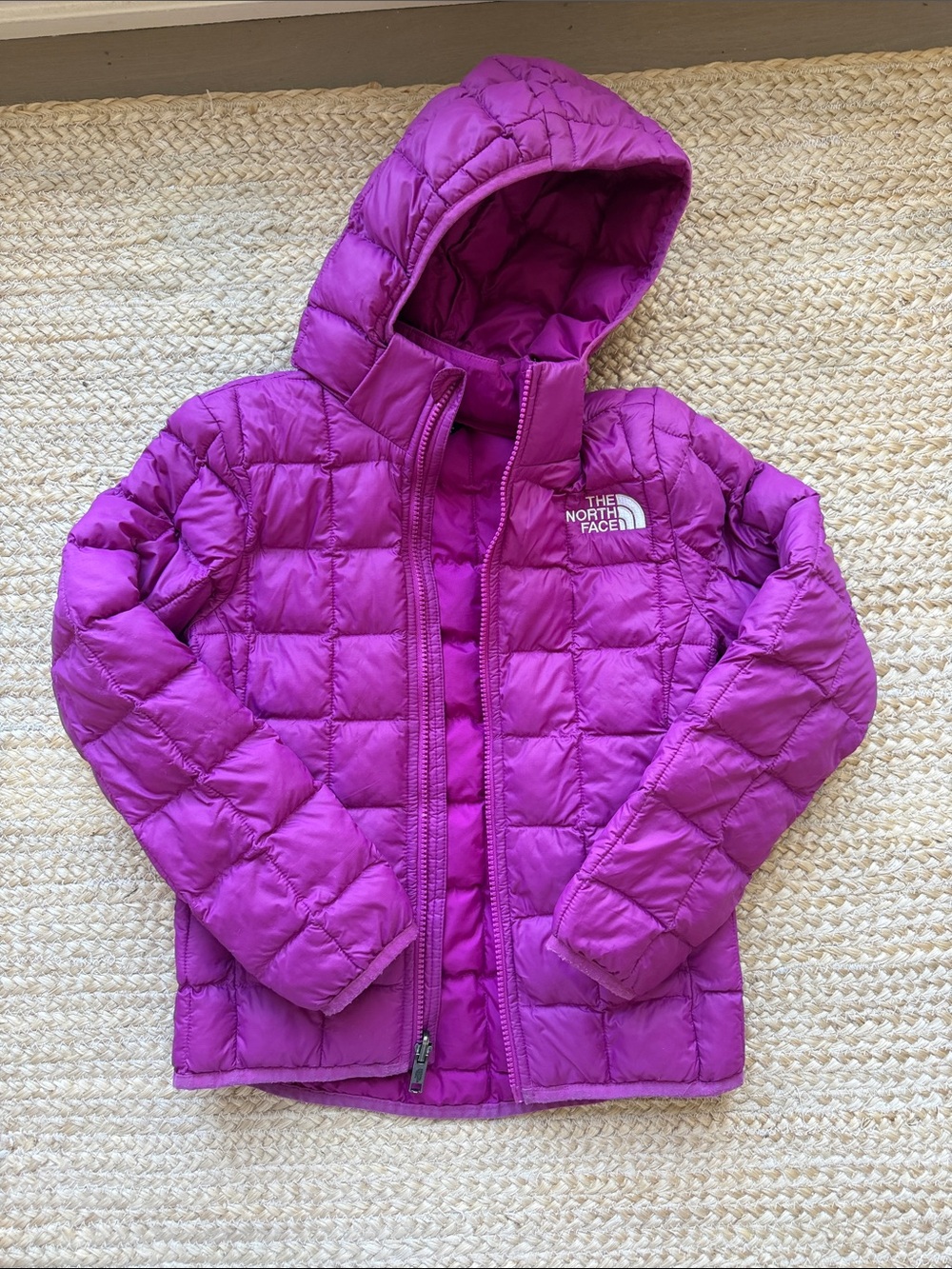 The North Face Girls' Hooded Puffer Jacket - Purple